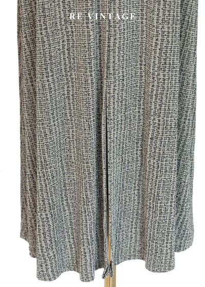 灰綠色畫布筆觸長裙（24-30"）8