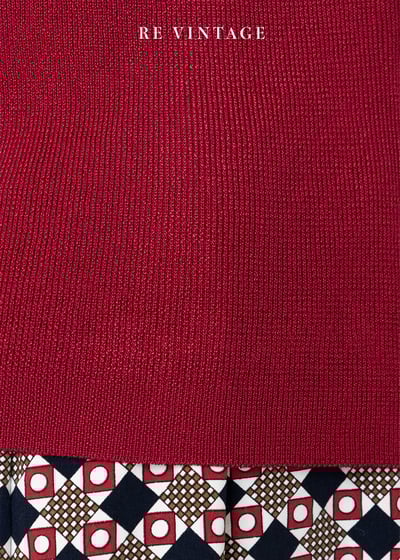 立體小花紅通通針織長袖上衣10