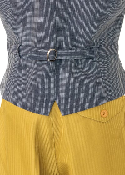 點點線條修身西裝背心7