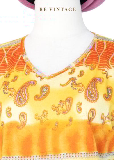 亮橘色變形蟲蟲短袖上衣3