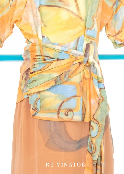 HABIT 抽象藝術圖夏日上衣3