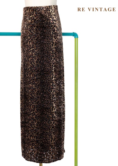 粉紅曠野之王絨布長裙（27-30"）1