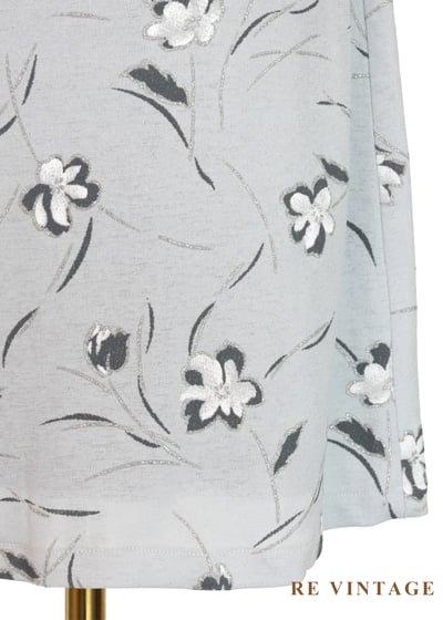 淺灰色柔軟小白花短裙（26-28"）4