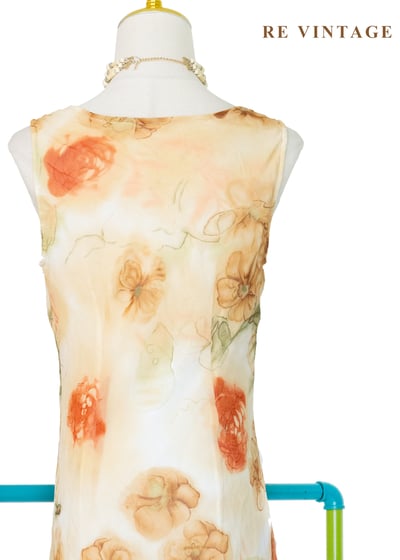 陽光午後大花圖騰少女洋裝13