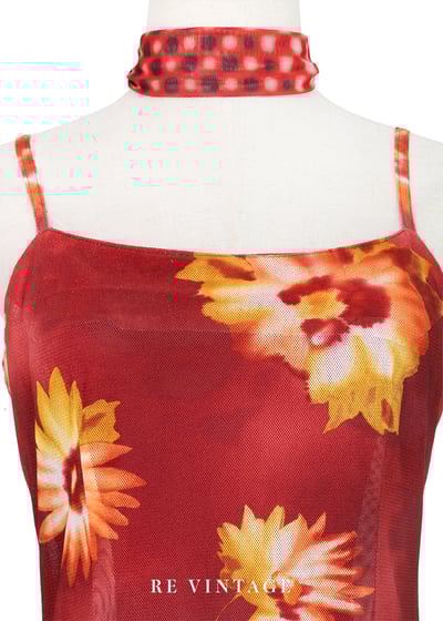 烈日向日葵細肩帶洋裝5