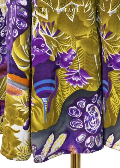 極光繁花華麗手繪高腰褲裙（26"）7