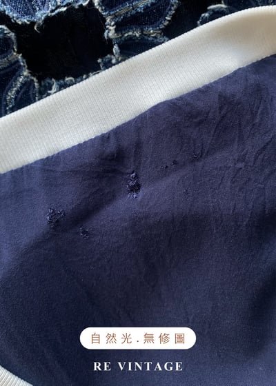 靛藍花瓣堆疊黑蕾絲洋裝16