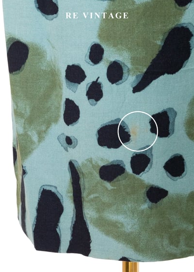 印象派之夢 - 藍綠色斑紋圖騰及膝裙（27-30"）13