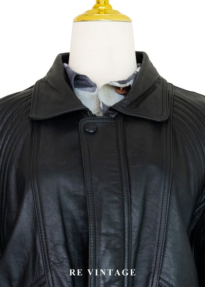逆風黑行重工細節皮革外套19