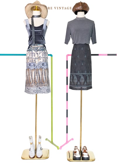 藍莓小花小夜曲美裙（26"）2