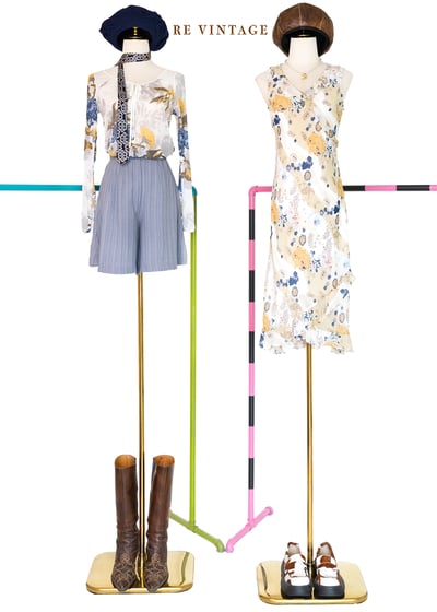 Irish Cream 小花變形蟲漂亮洋裝2