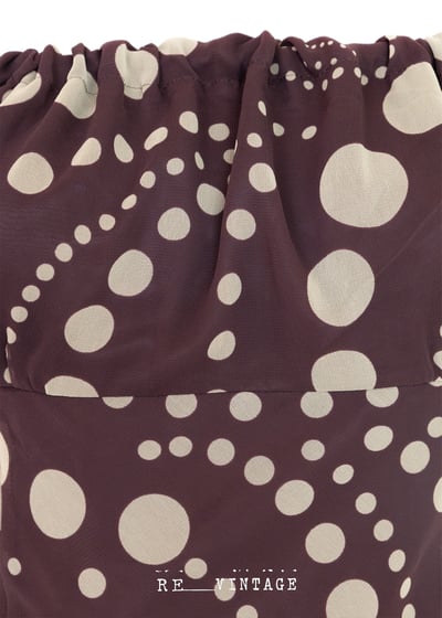 圓點點Party time 巧克力棕雪紡洋裝8