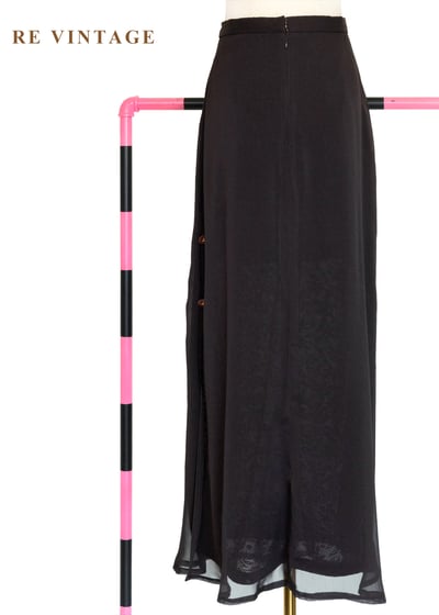 質感單品 -深褐色維多利亞蕾絲長裙（26"）8