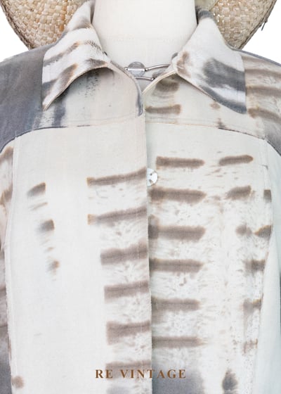 『歐洲寶貝』義大利製 - 墨染森野噴繪工藝夾克外套3