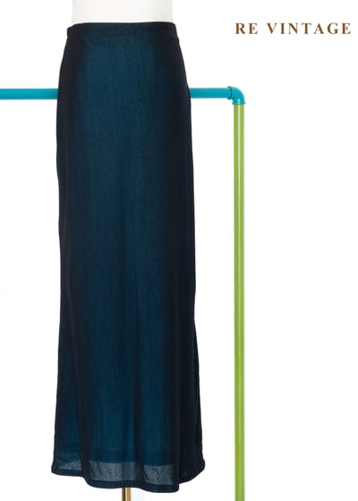極夜流光深海礦物藍長裙（26-30"）1