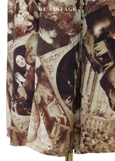 文藝復興拼貼褲裙（26-28"）9