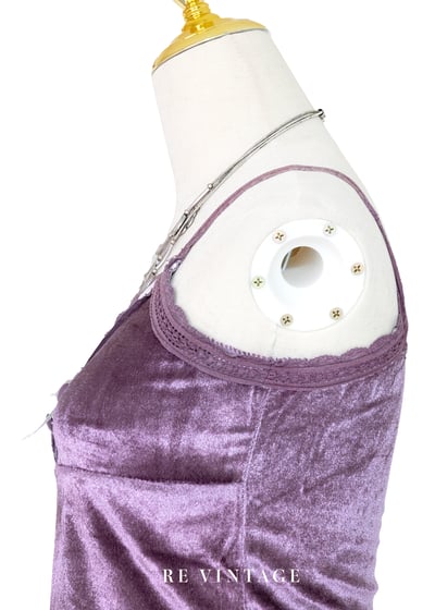 糖漬葡萄色絨布細肩帶背心7