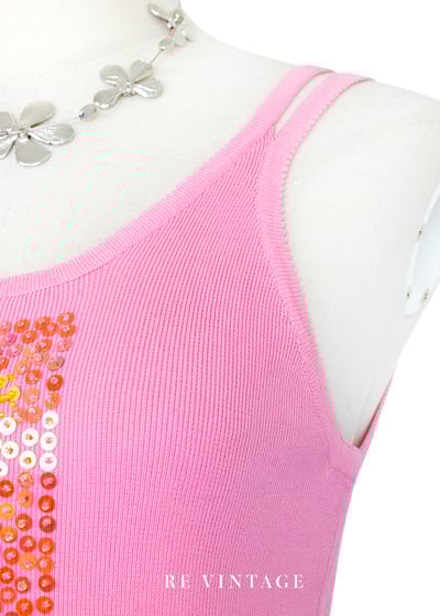 亮片甜心波波閃光針織背心6