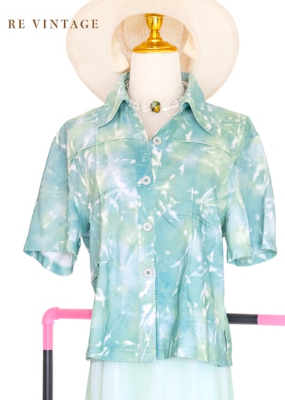 魔法特調暈染格紋上衣8