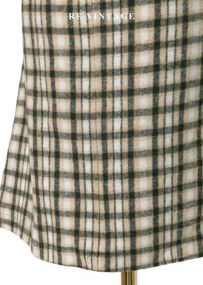 Moss Echo 格紋與尼龍拼接迷人洋裝12