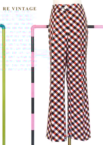 三色斜紋錯視感長褲（28"）1