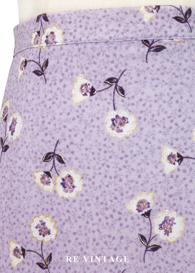 薰衣草紫小碎花俏皮短裙（24"）5