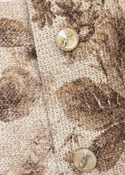 套裝背心 - 棕影花語舊夢背心8