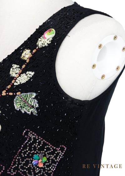 Heavy Beading 浮誇花花背心5