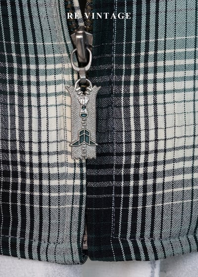 森林浴漸層格紋薄款夾克外套9