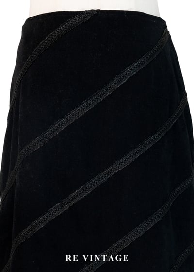 斜向筆畫柔和線條中長裙（29"）3