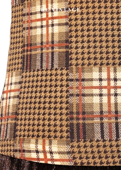 時光棋盤英倫復古千鳥格紋背心6