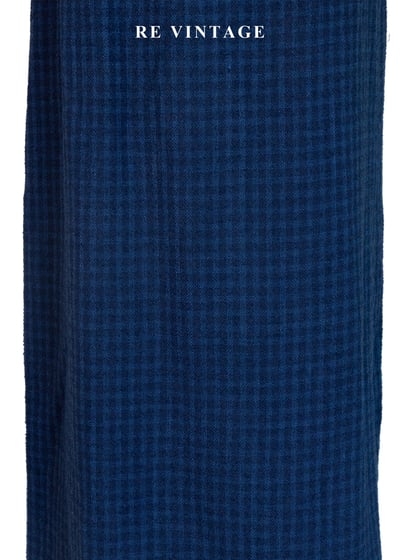 午夜藍調細格紋長裙（24-26”）4