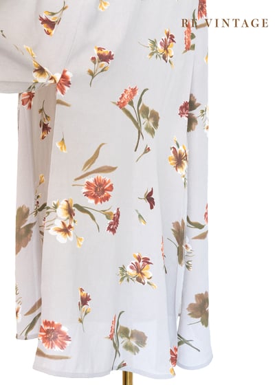 石灰色橘花盛開細肩帶洋裝12