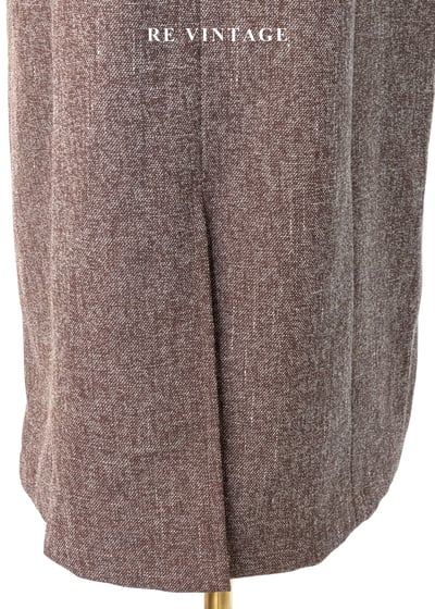 氣質單品 - 復古方領摩卡色氣質長洋裝15