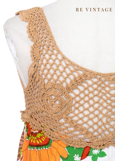 盛夏花朵鉤針花朵迷你洋裝12