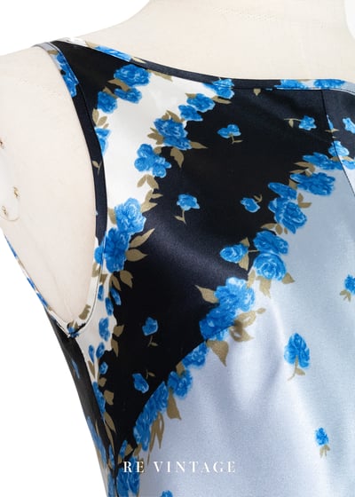 冰藍小夜曲緞面迷你洋裝5