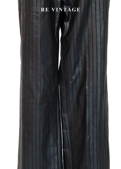 黑皮線條筆直輪廓長褲（31"）4