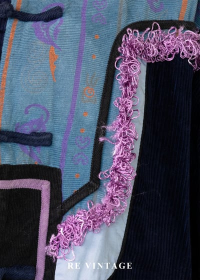 深藍薰紫異國夢境外套7