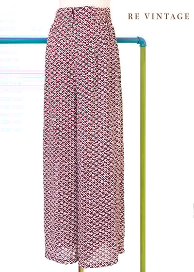 Beet red 小眼睛夏日高腰寬版褲（26-28"）6