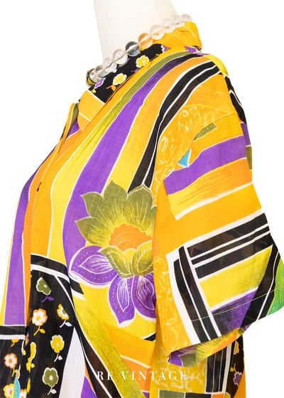 套裝上衣 - 搖擺花拼派對襯衫7