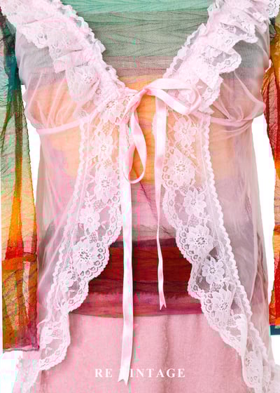 粉紅光的美夢蕾絲背心5