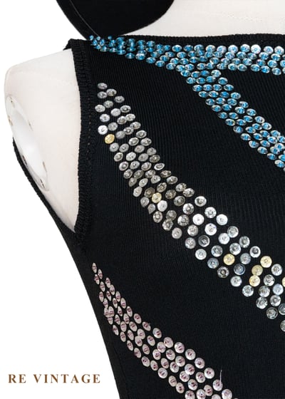 霓虹城市電流心跳針織背心5