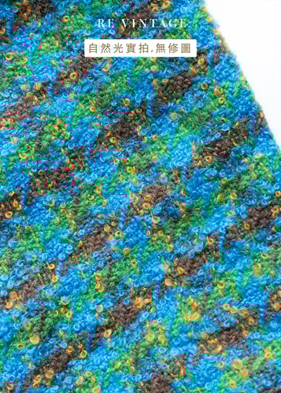 天空與草地交織的毛料短裙（26"）10