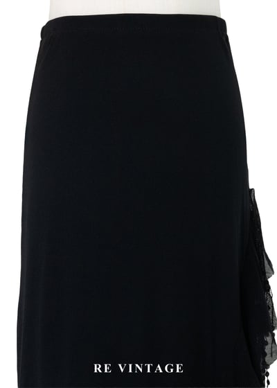 亮片流蘇不規則黑魔女長裙（26-29"）3