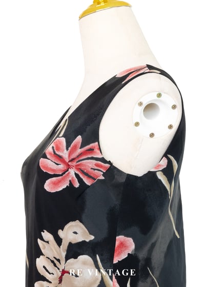 影中花雙色艷麗洋裝10