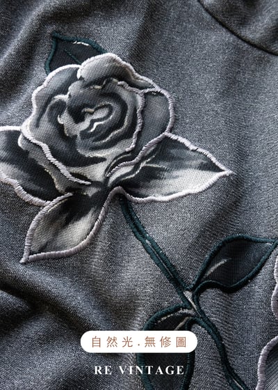 老底片玫瑰花影背心13