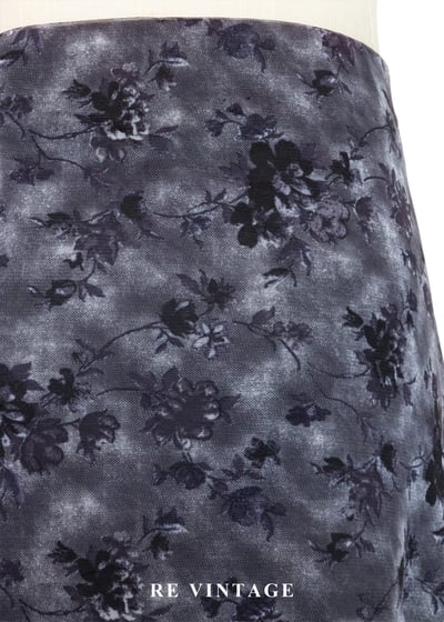 霧藍花朵網紗長裙（25-30"）11