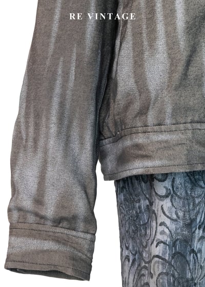 街頭灰霧棕邊界刷色外套6