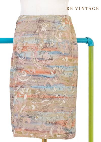 Cafe Creme 溫柔筆刷印花一片裙（24"）7