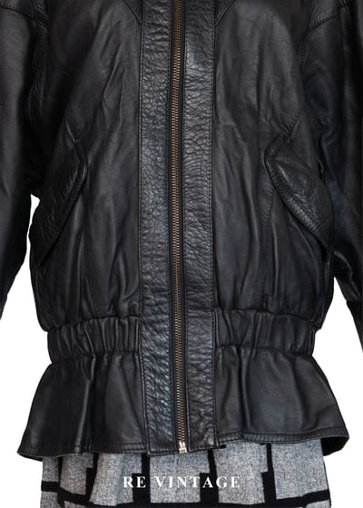 必備單品 - 率性廓形束腰皮外套4